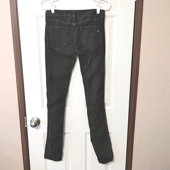 Rag & Bone Mid-rise Faded Black Skinny Jeans Made in North Carolina - Picture 8 of 8
